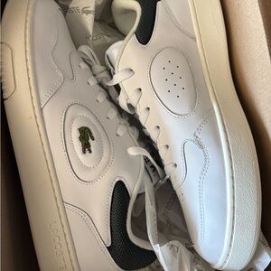 Brand New Lacoste Men's White and Green Sneakers size 10
